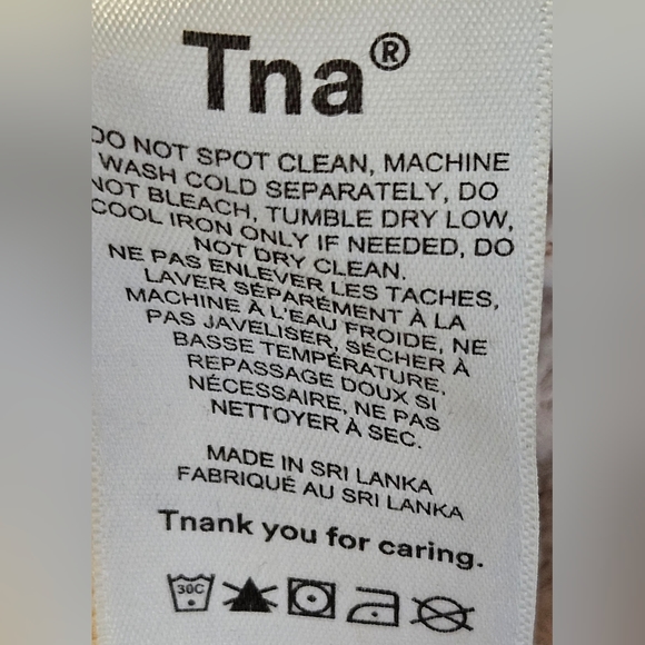 TNA Cozy AF Fleece Cropped Pink Sweater with ¾ Zipper in Front - Picture 7 of 8